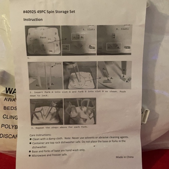 49pc Rotating Storage System! - Picture 5 of 5